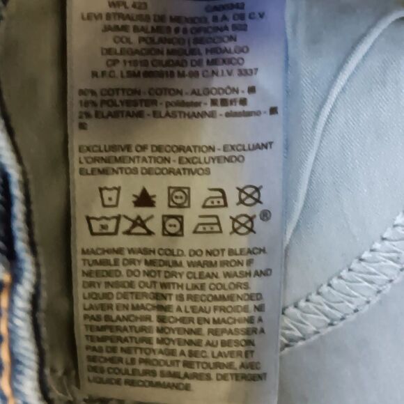 Levi's Dark Blue Skinny Jeans - Picture 10 of 10